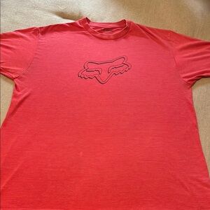 Fox Men's distressed Bold light  Red Tee